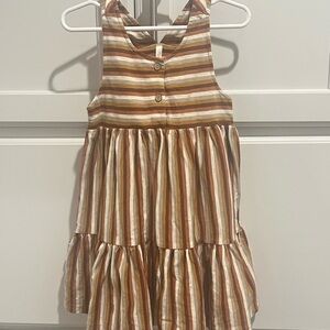 Rylee + Cru Multicolor Striped Kids Dress